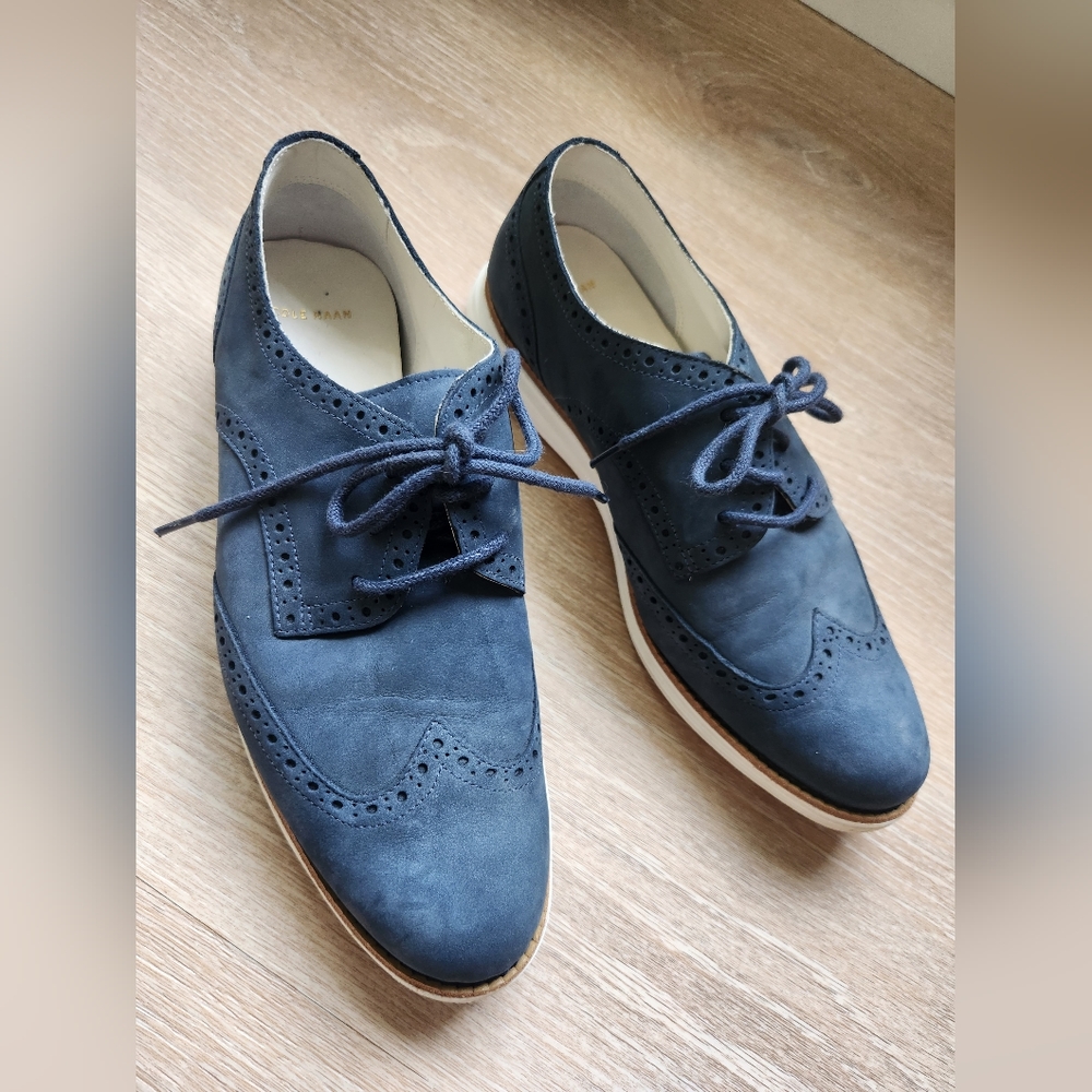 Cole Haan Lunargrand Suede Oxfords 9.5
